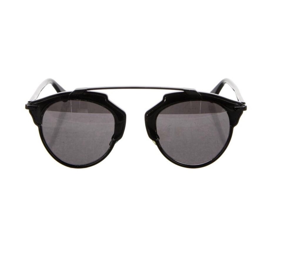 Christian Dior Women's SoReal Black Tortoiseshell Round Sunglasses